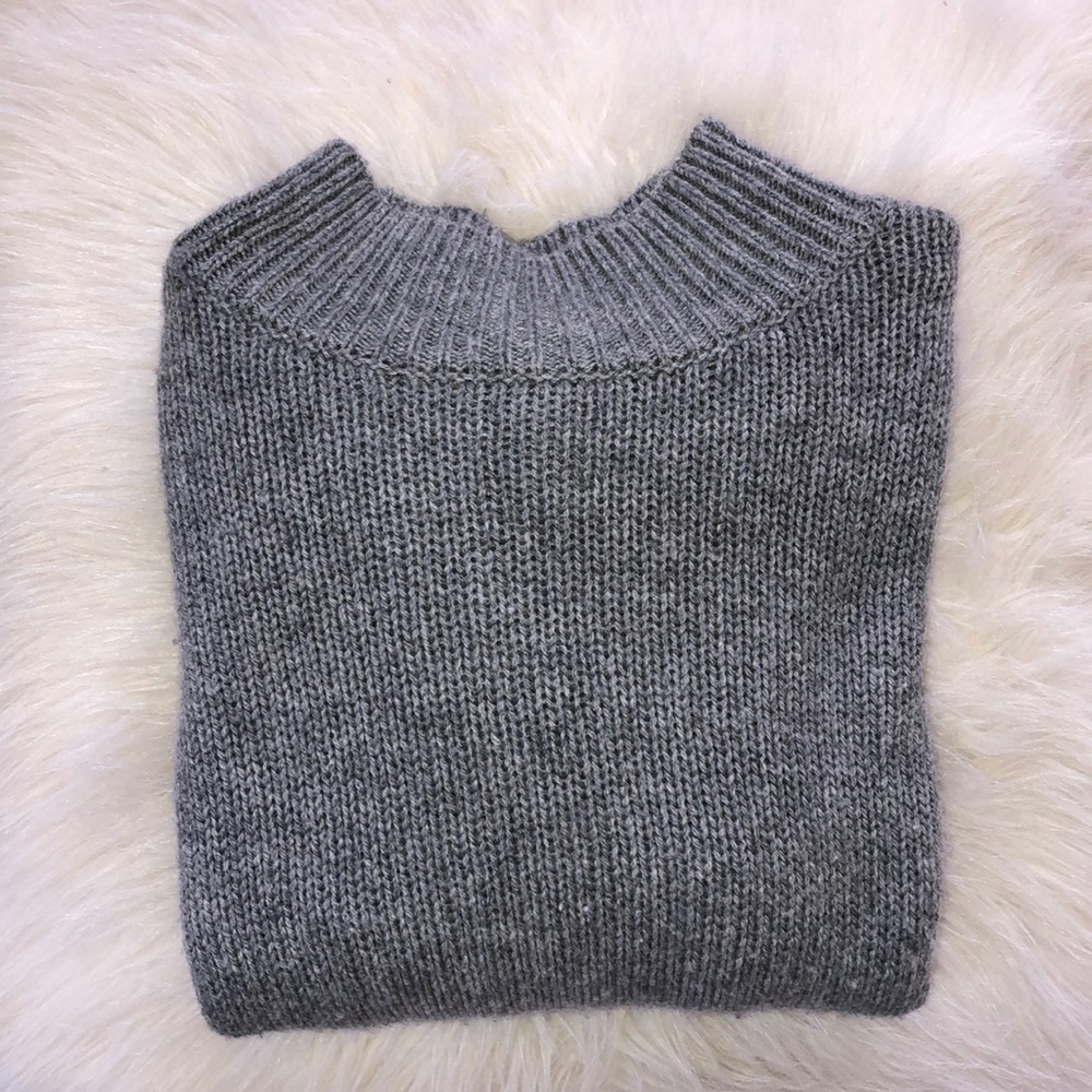 Gray brandy Melville mock neck sweater
